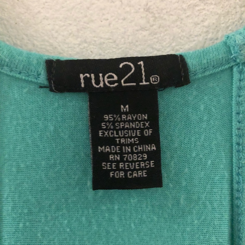 Teal beautiful flowing blouse - Picture 3 of 4
